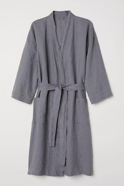 Washed Linen Dressing Gown from H&M