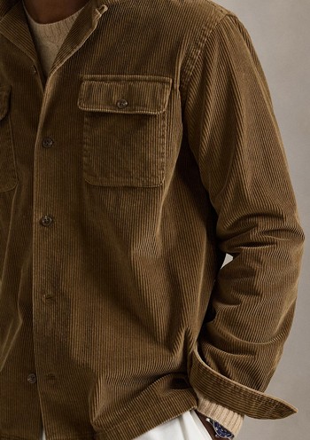 Classic Fit Corduroy Camp Shirt