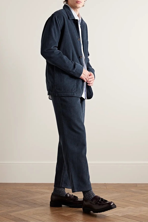 Straight-Leg Cotton-Corduroy Trousers  from Portuguese Flannel