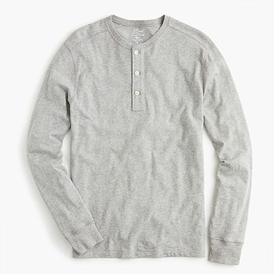 Garment-Dyed Slub Henley from J. Crew