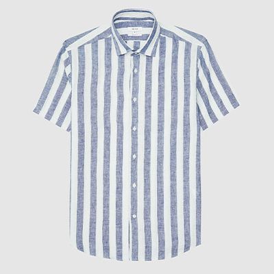 Bream Striped Linen Shirt from Reiss