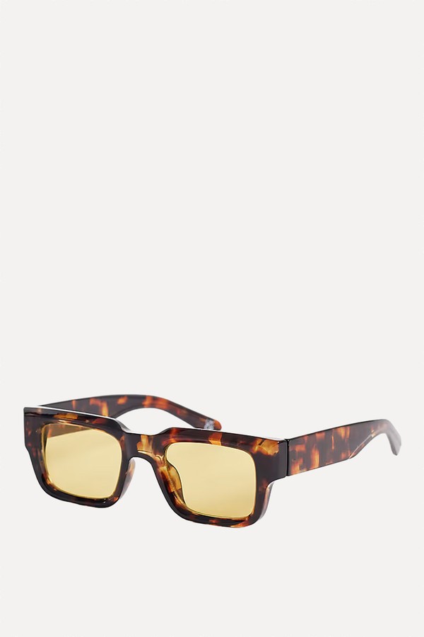 Chunky Rectangle Sunglasses from ASOS Design