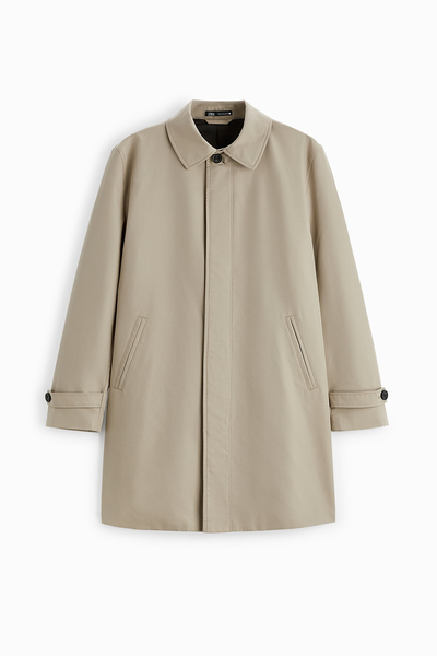 Water-Repellent Cotton Trench Coat from Zara