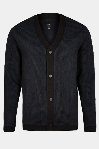 Maison Riviera Black Textured Cardigan