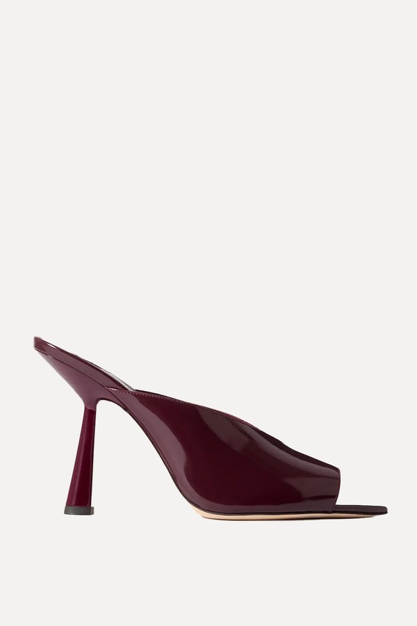 Maryanne 100 Patent-Leather Mules from Jimmy Choo