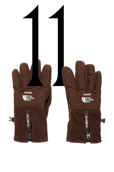 Retro Denali Fleece Gloves from The North Face X Skims