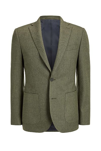 Birdseye Wool Cotton Blazer from John Lewis