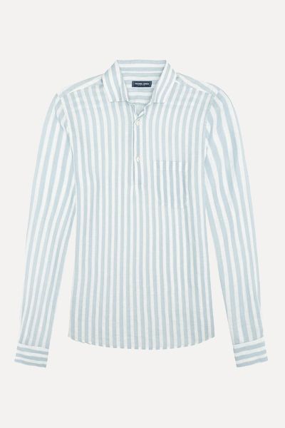 Porto Striped Linen Shirt from Frescobol Carioca