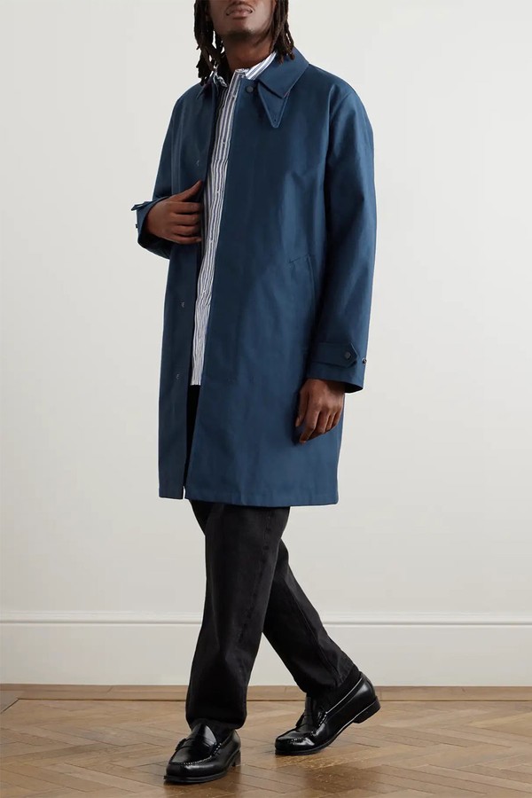 Fraser 3L Cotton-Blend Gabardine Coat from Baracuta