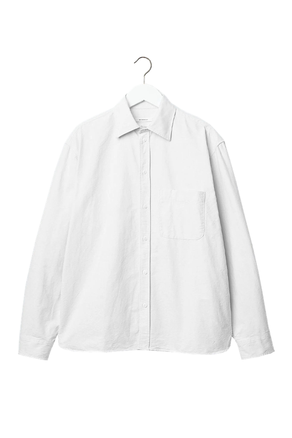 Modern-Cut Cotton Oxford Long Sleeve Shirt from Merz B. Schwanen