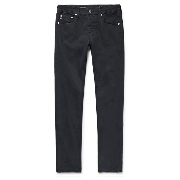 Stockton Skinny-Fit Brushed Stretch-Cotton Trousers from AG Jeans