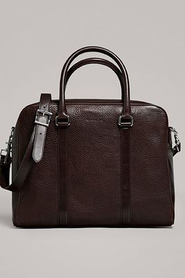 Embossed Leather Briefcase