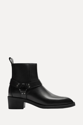 Cowboy Boots With Buckle from Zara