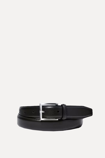 Italian Leather Stitched Belt from Uniqlo