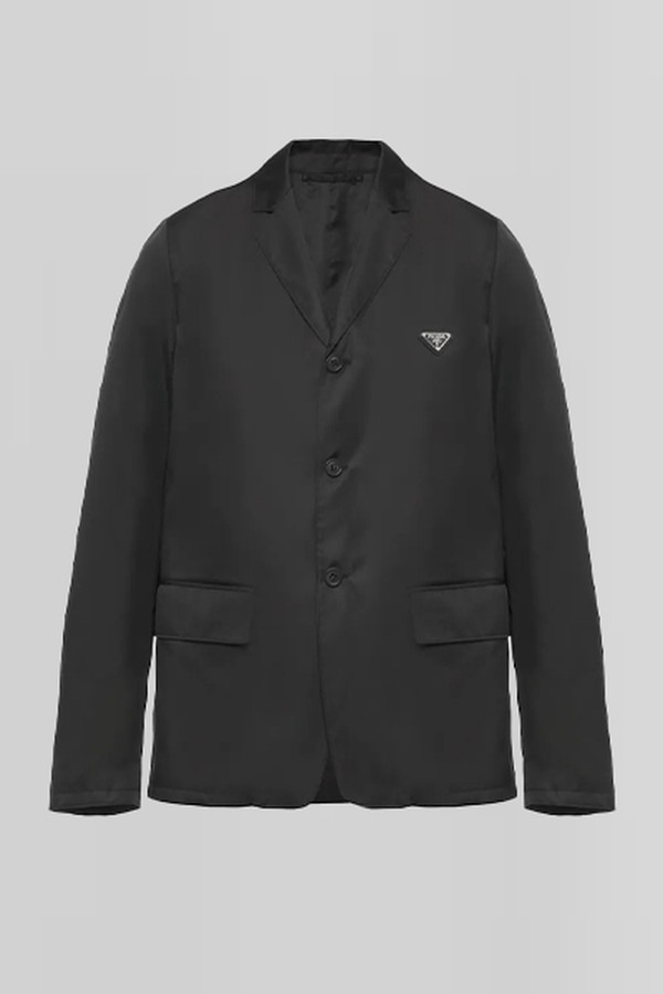 Re Nylon Single Breasted Jacket from Prada