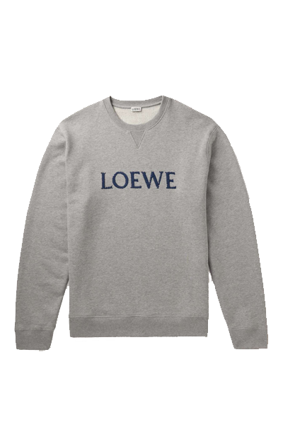 Embroidered Cotton-Jersey Sweatshirt from Loewe