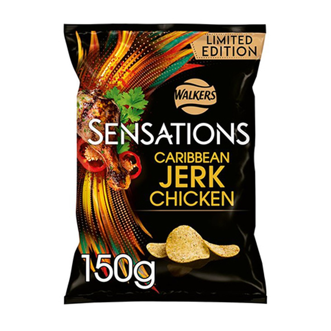 Sensations Caribbean Jerk Chicken Crips from Walkers