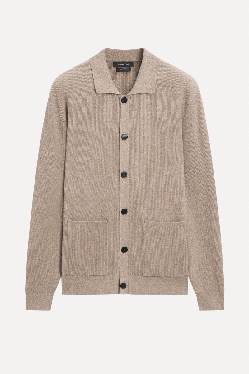 Cotton Knit Cardigan from Massimo Dutti