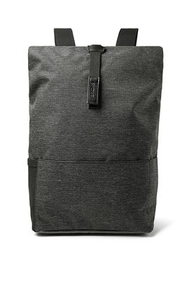 Pickwick Large Leather-Trimmed Mélange Tex Nylon Backpack from Brooks England