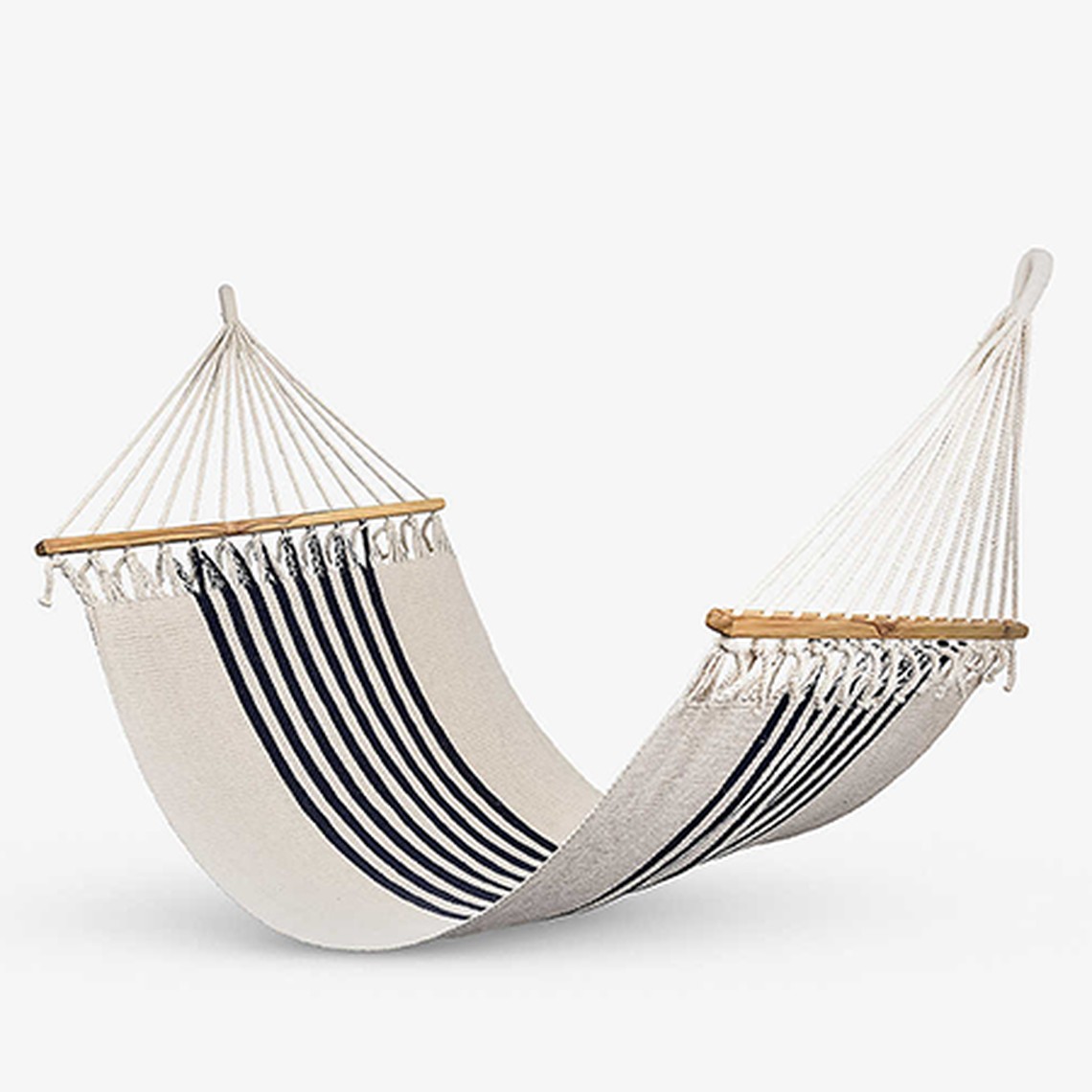 Striped Cotton & Wood Hammock  from Artissanos