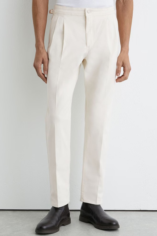 Prunotto Atelier Brushed Pleated Trousers Classic-Fit from Reiss
