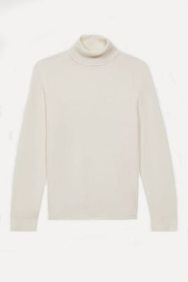 Skipton Slim Fit Wool Funnel Neck Top from Reiss