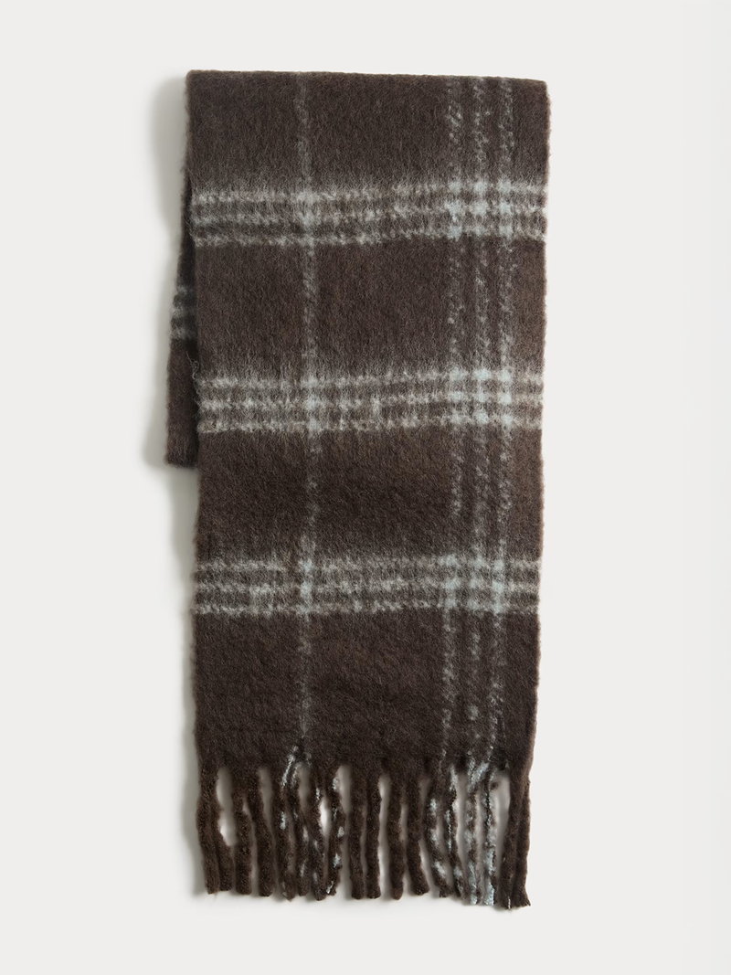 Chunky Checked Scarf  