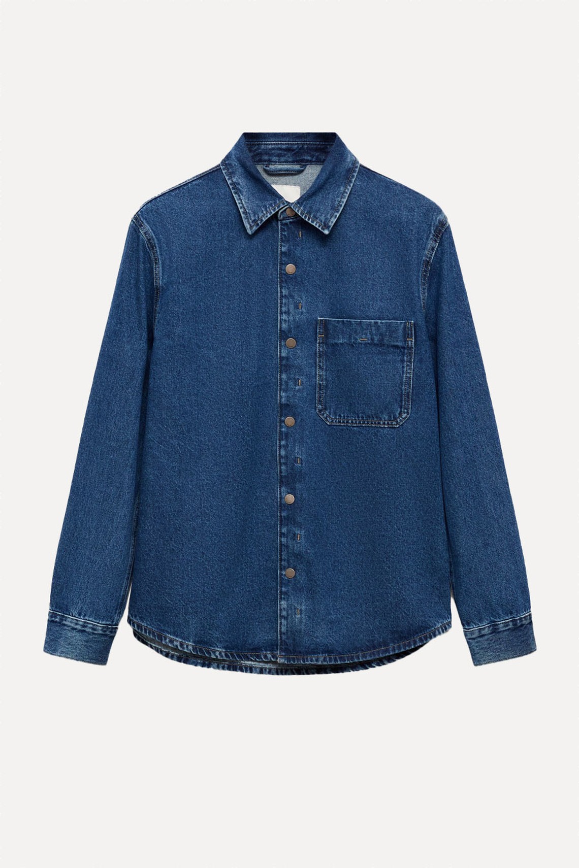 Denim Overshirt With Pocket from Mango