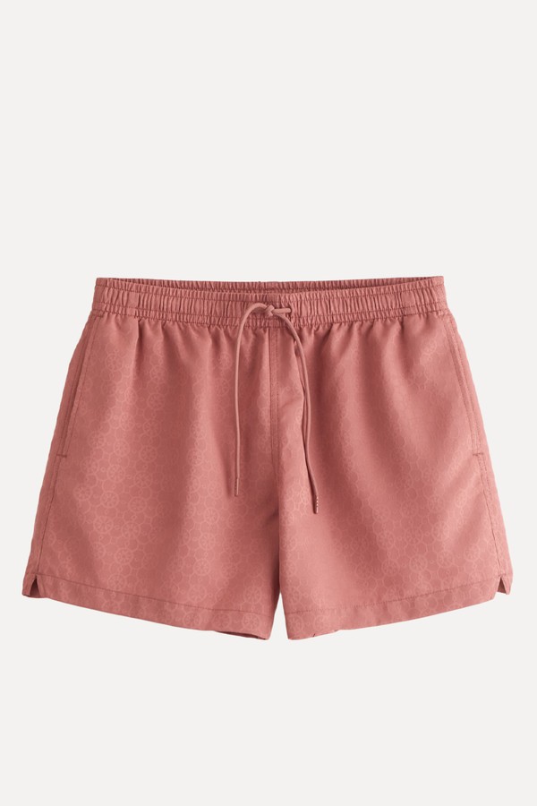 Pull-On Jacquard Swim Trunks from Abercrombie & Fitch