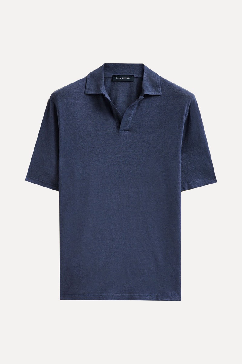 Linen Skipper Polo Shirt from Thom Sweeney