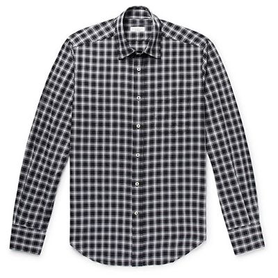 Slim Fat Checked Cotton Shirt from Incotex