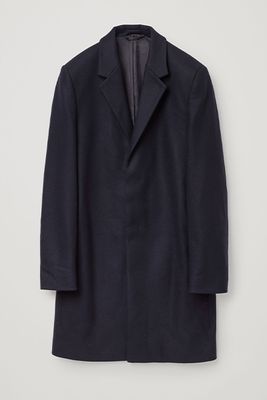 Wool-Mix Mid-Length Coat