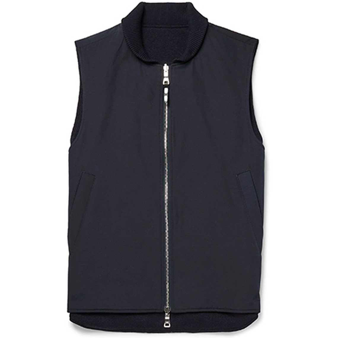 Reversible Padded Wool-Blend Gilet