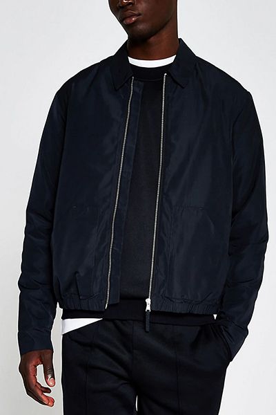 Navy Nylon Jacket