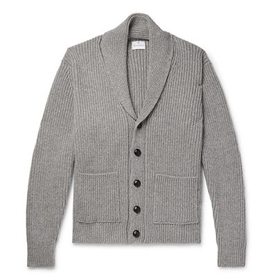 Shawl Collar Ribbed Cardigan from Kingsman