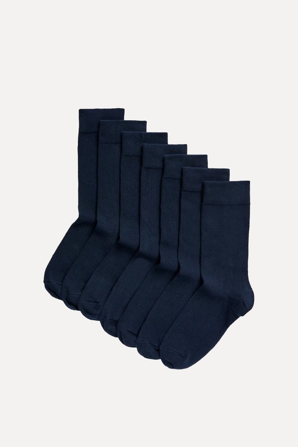 7pk Cool & Fresh™ Cotton Rich Socks from M&S 