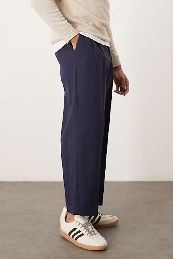 Smart Cropped Balloon Cotton Chinos from ASOS Design