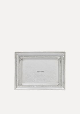 Office Tray In Hammered Metal from Saint Laurent