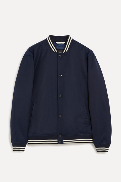 Varsity Bomber Jacket with Stormwear