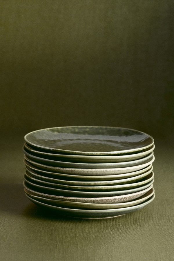 4-Pack Stoneware Medium Plates
