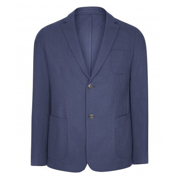 Speedbird Blue Herringbone Jacket from Hemingsworth