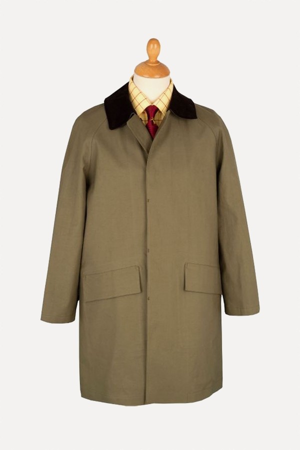 Huntsman Mackintosh with Corduroy Collar from Cordings