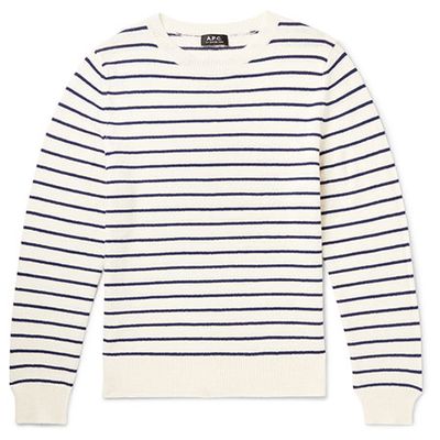 Slim Fit Striped Wool Sweater from A.P.C.