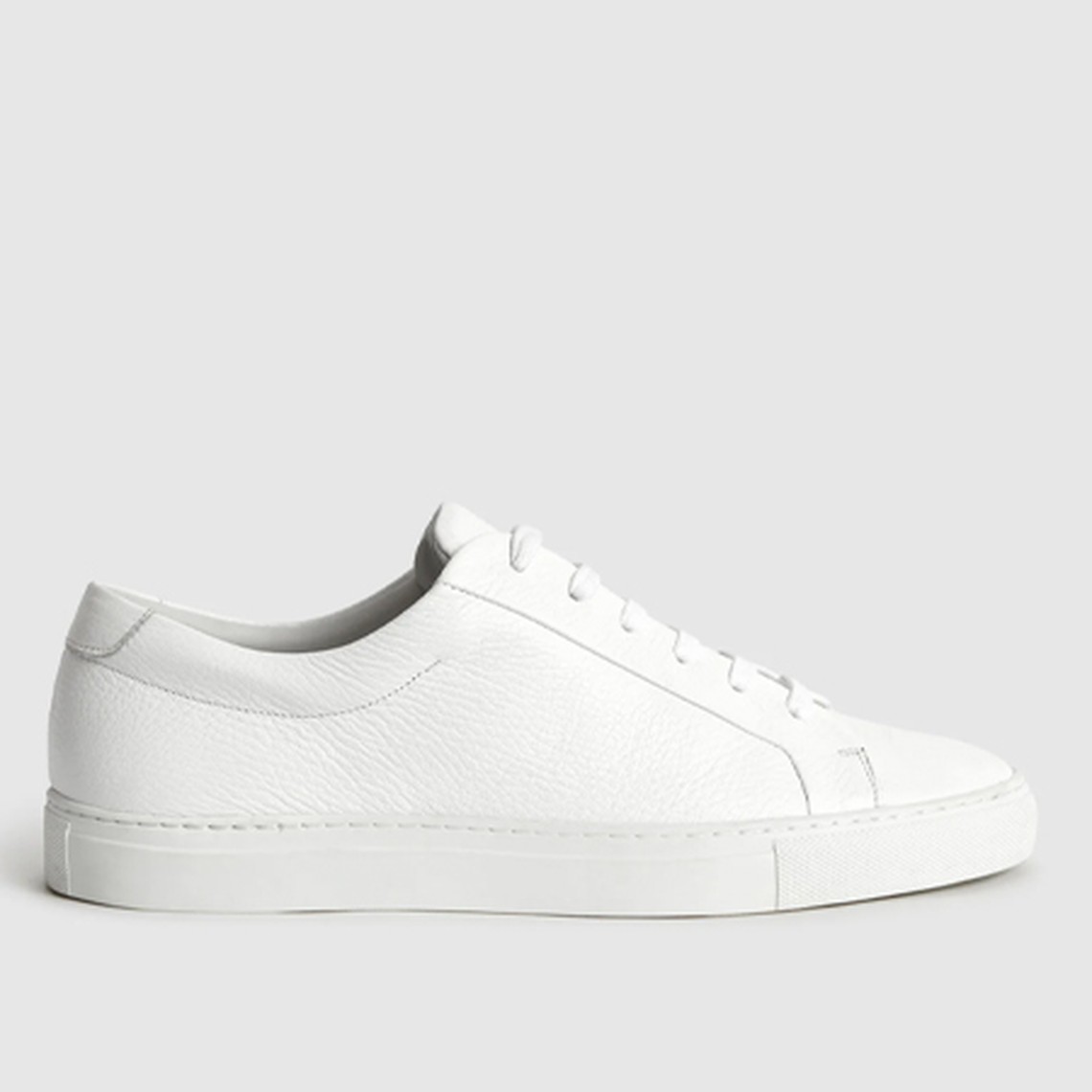 Tumbled Leather Sneakers from Reiss