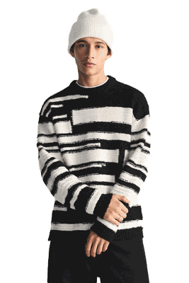 Colour Block Striped Sweater from Zara