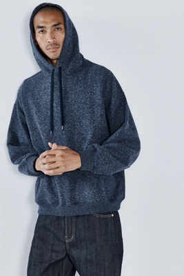 Patch-Pocket Cotton-Blend Hoodie from Raey