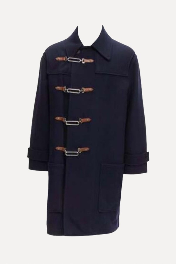 Fintona Wool Brown Silver Toggle Buckle Coat from Ralph Lauren Purple Label