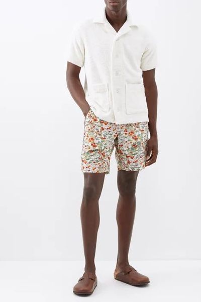 Devlin Floral-Print Poplin Shorts  from Orlebar Brown