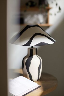 Printed Fabric Lamp Shade from H&M