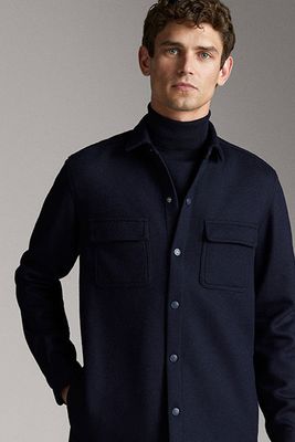 Wool Overshirt With Pockets